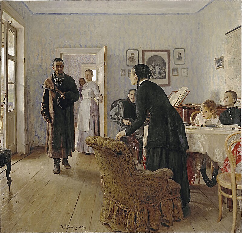 https://upload.wikimedia.org/wikipedia/commons/thumb/1/16/Ilya_Repin_Unexpected_visitors.jpg/800px-Ilya_Repin_Unexpected_visitors.jpg